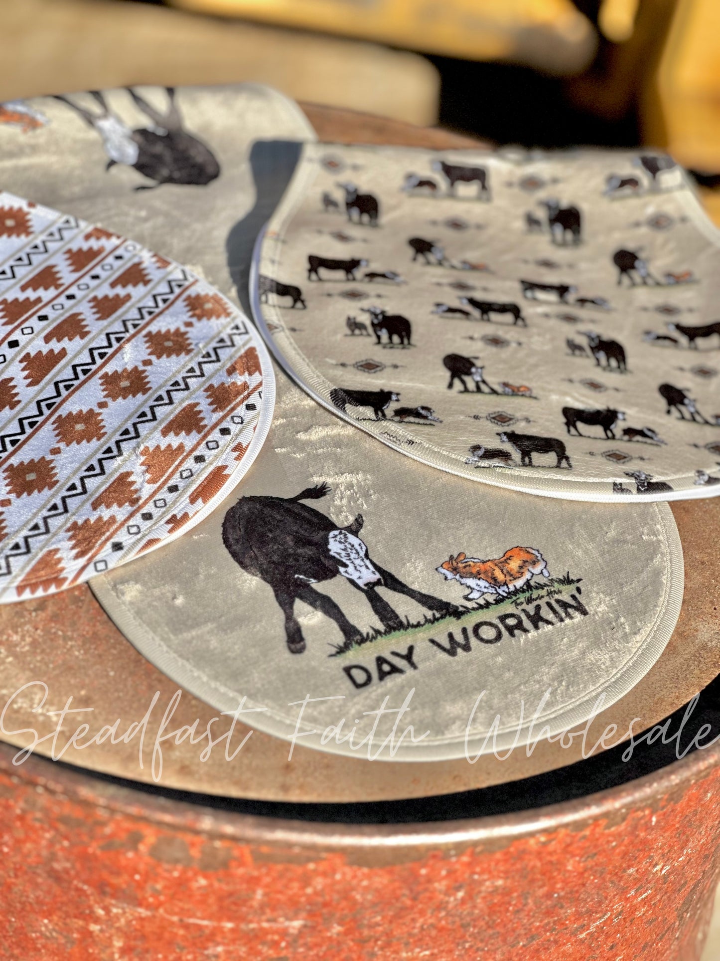 Day Workin' Burp Rag Set
