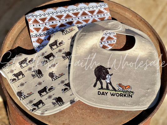 Day Workin' Bib Set
