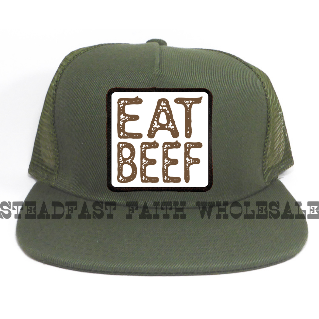 Eat Beef Patch Cap