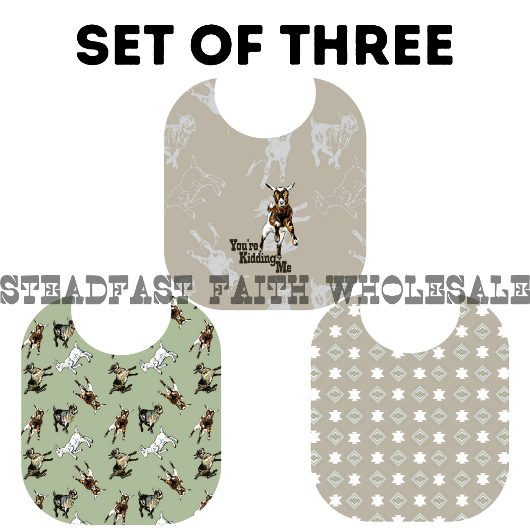 You're Kidding Me Bib Set