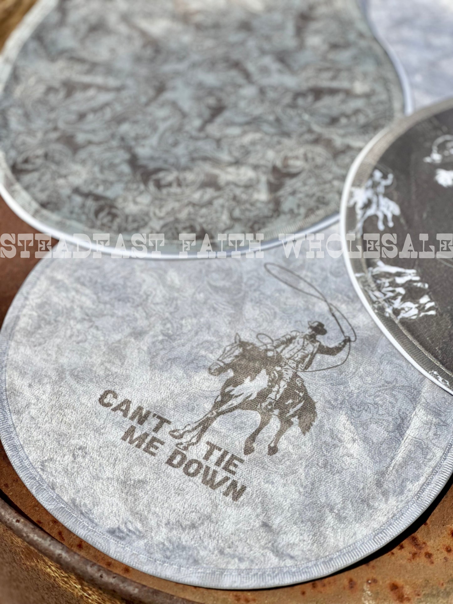 Can't Tie Me Down Burp Rag Set