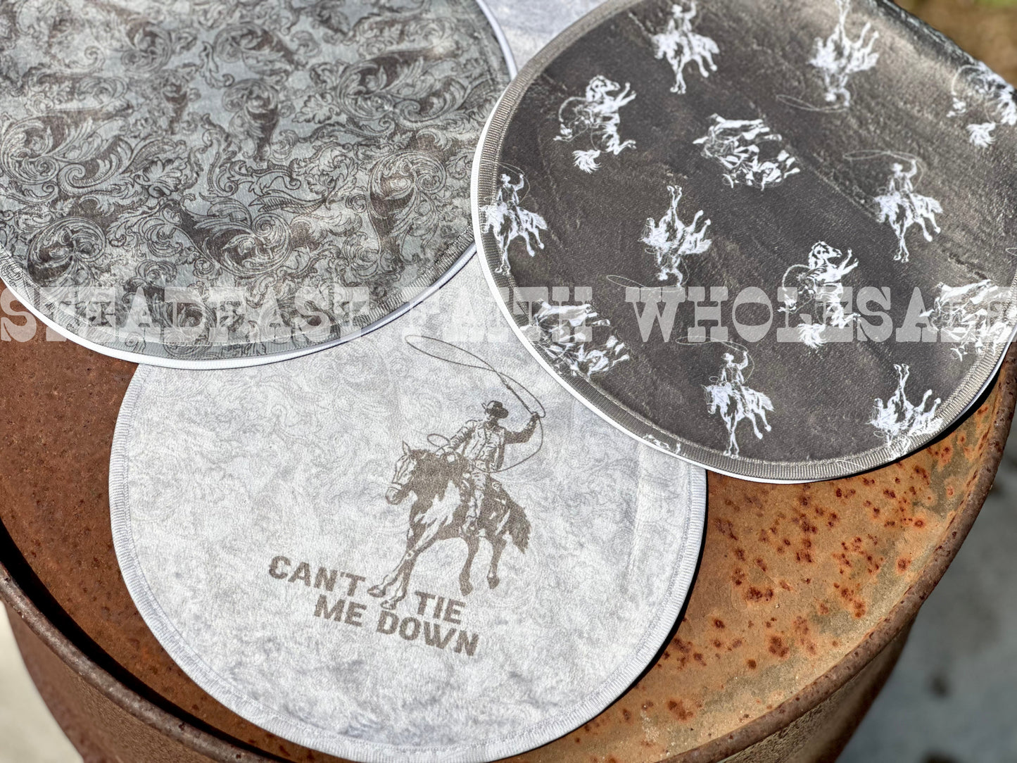 Can't Tie Me Down Burp Rag Set