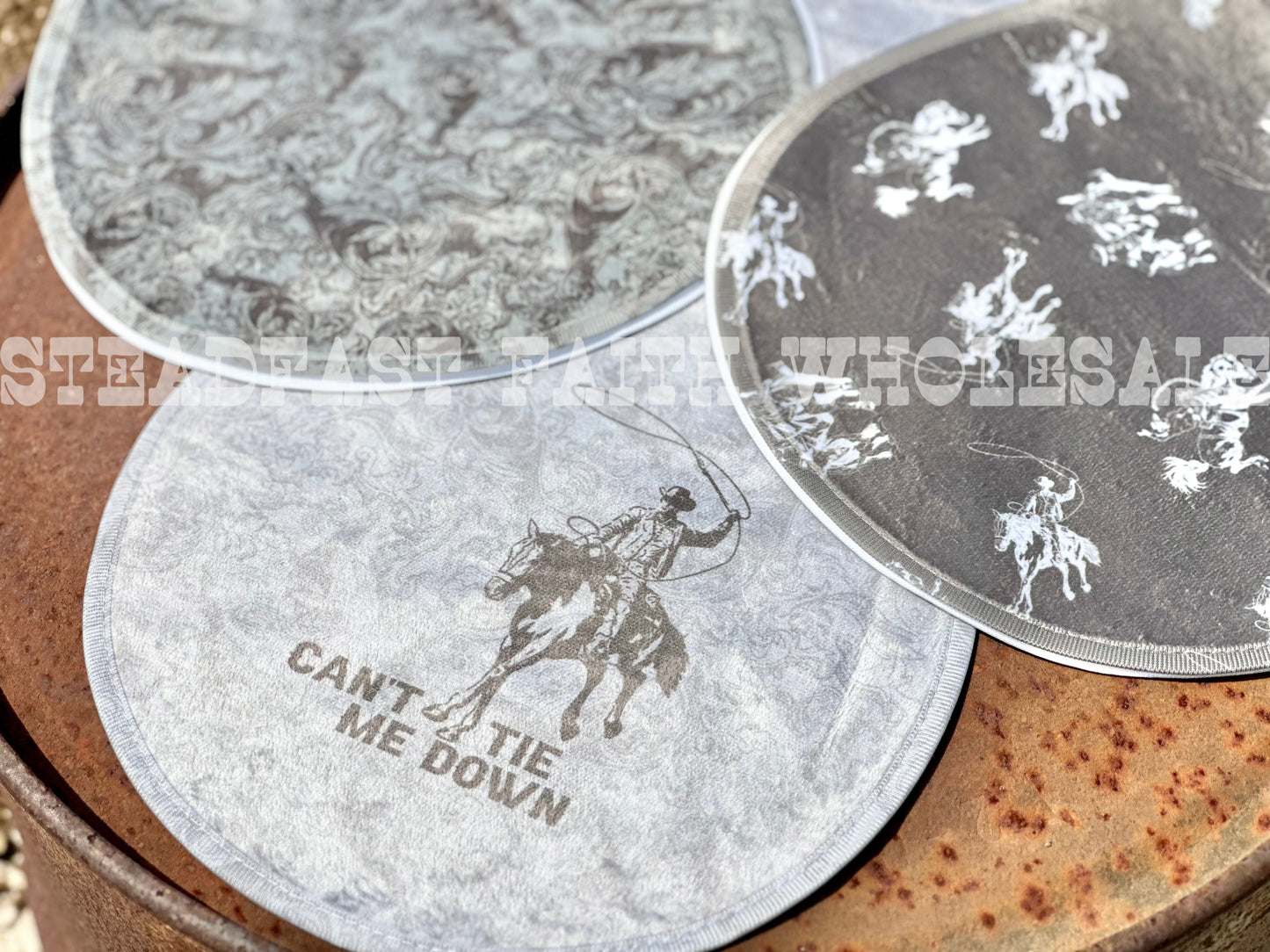 Can't Tie Me Down Burp Rag Set