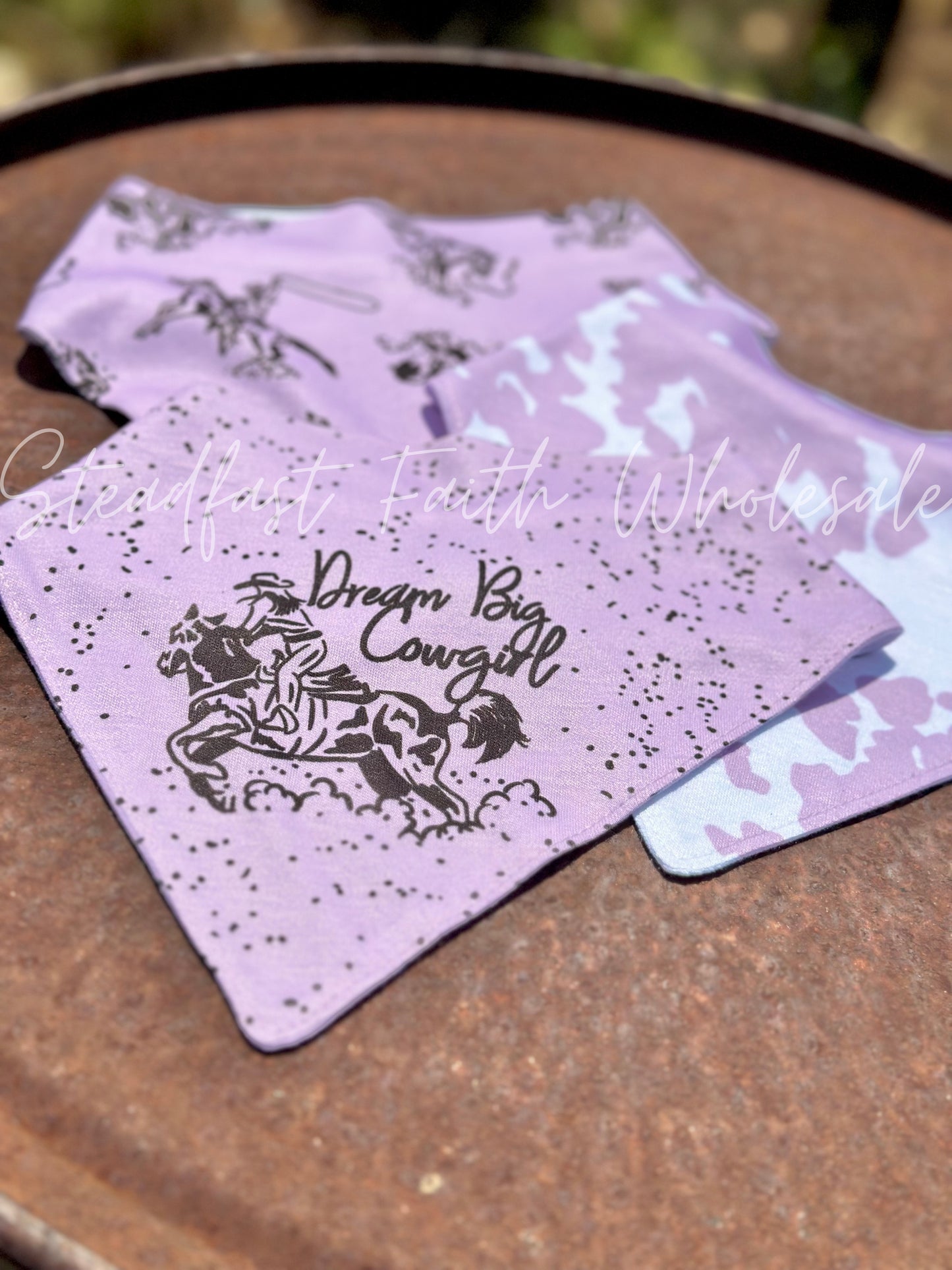 Dream Big Cowgirl Drool Bib Set