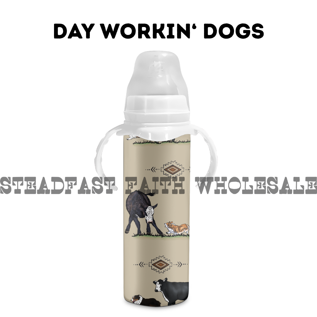 8 oz Stainless Steel Baby Bottle