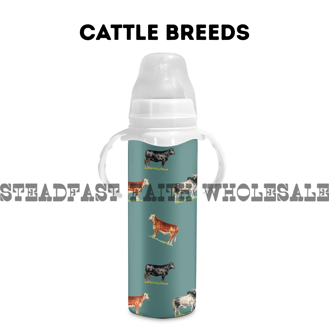8 oz Stainless Steel Baby Bottle
