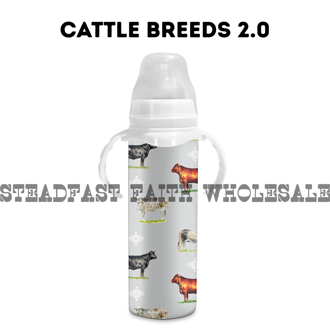 8 oz Stainless Steel Baby Bottle