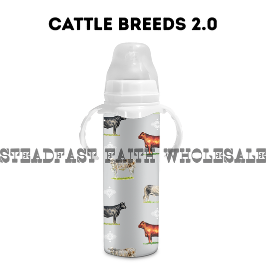 8 oz Stainless Steel Baby Bottle