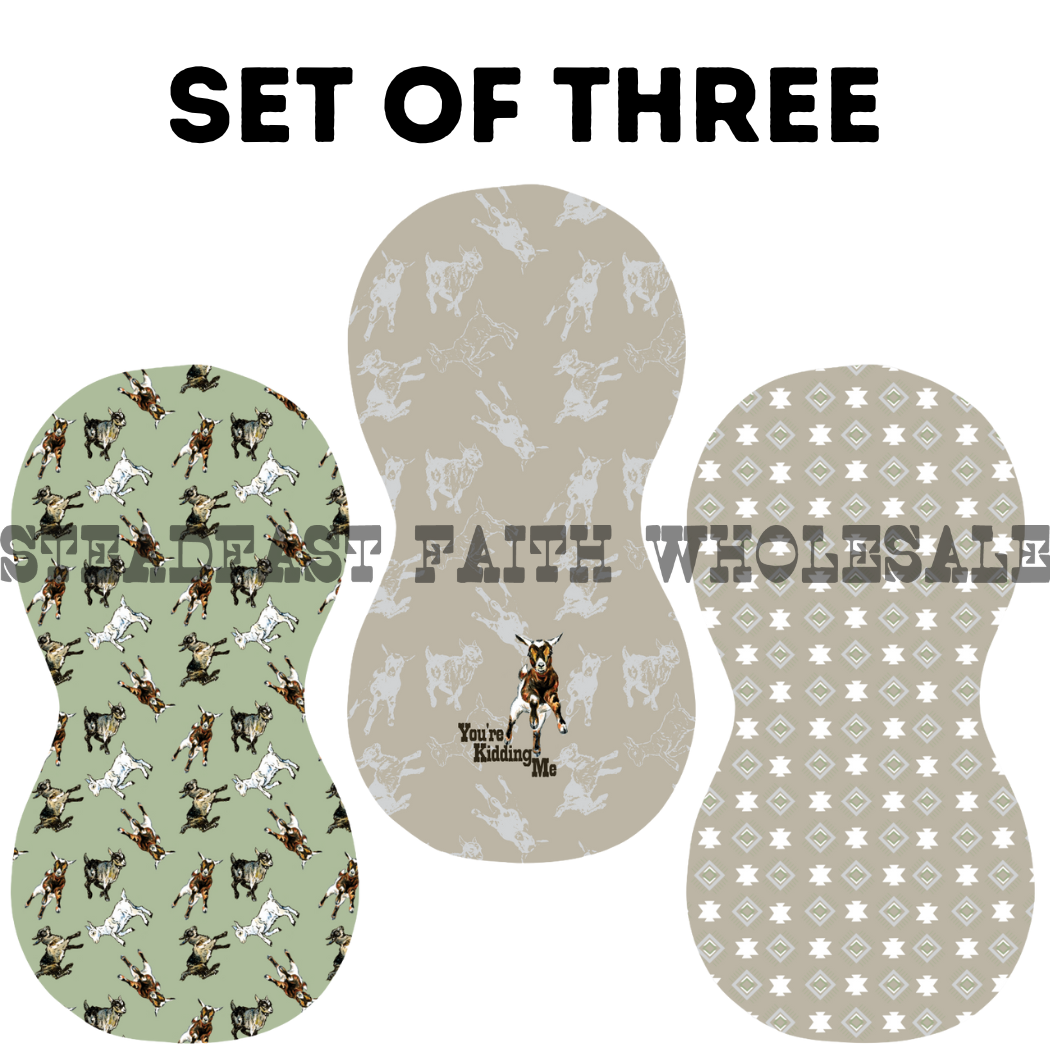 You're Kidding Me Burp Rag Set