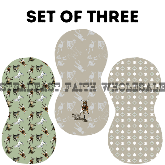 You're Kidding Me Burp Rag Set