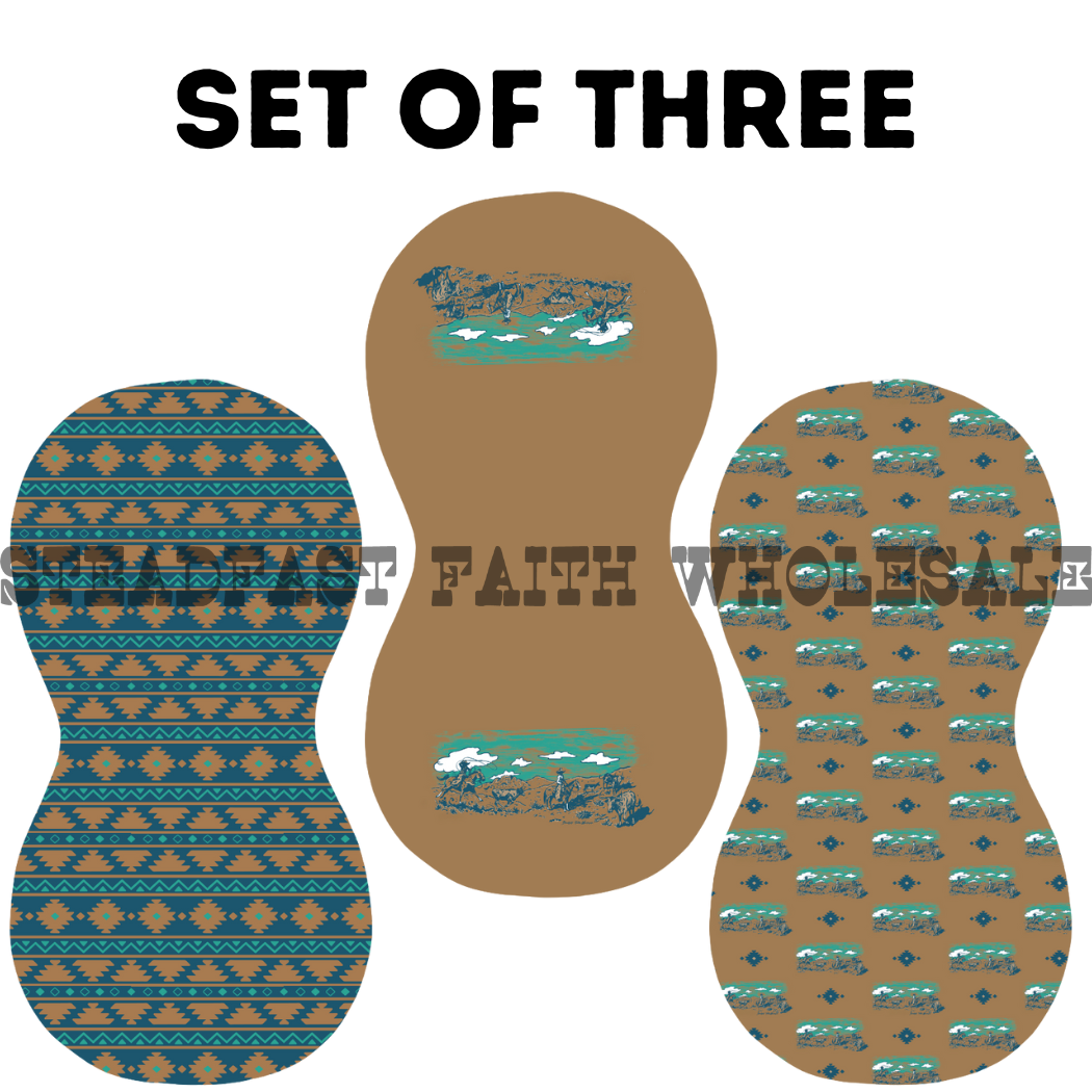 Ranchin' Burp Rag Set