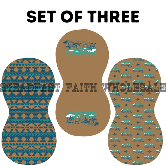 Ranchin' Burp Rag Set