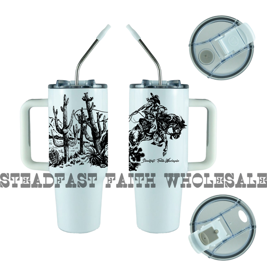 40 oz Mega Tumbler - Lucky Lasso