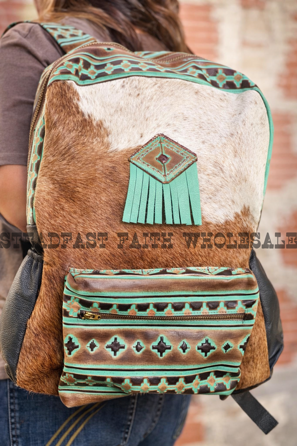 Genuine Leather & Cowhide Backpack