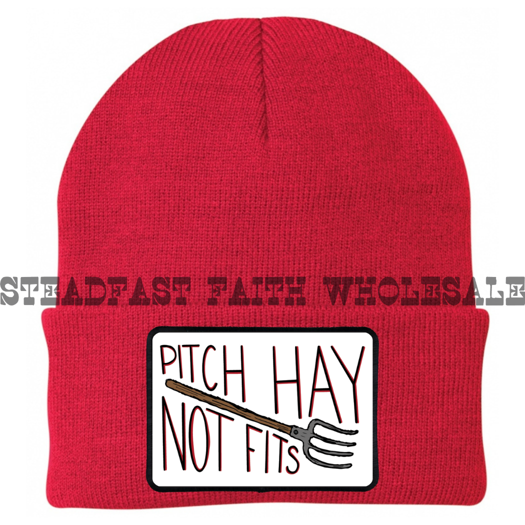 Pitch Hay Not Fits Patch Beanie
