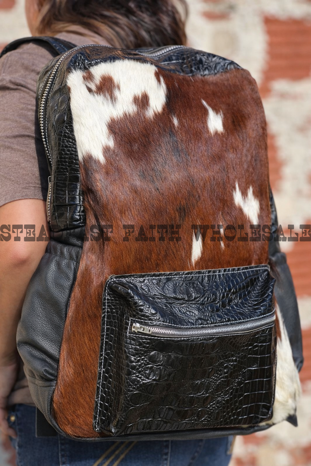 Genuine Leather & Cowhide Backpack