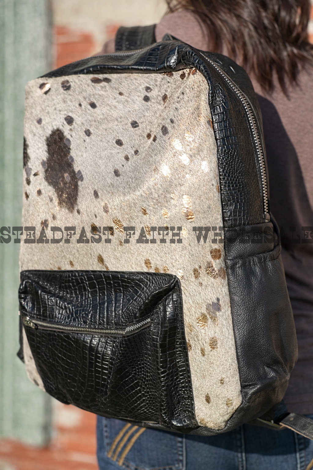 Genuine Leather & Cowhide Backpack