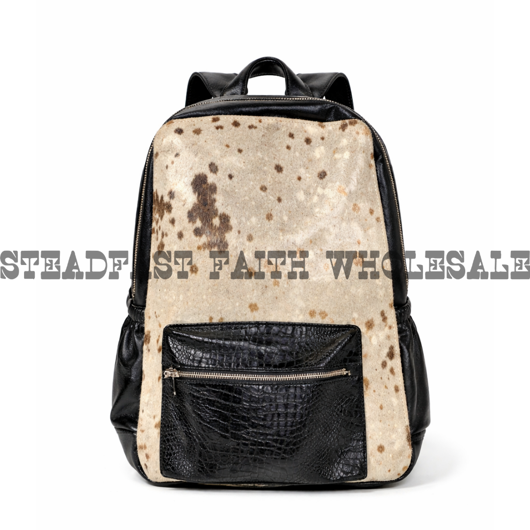 Genuine Leather & Cowhide Backpack