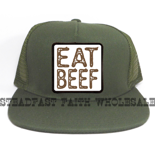 Eat Beef Patch Cap