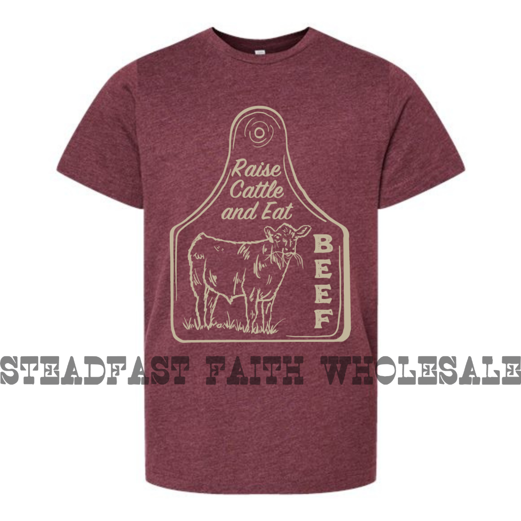 Raise Cattle & Eat Beef Ear Tag
