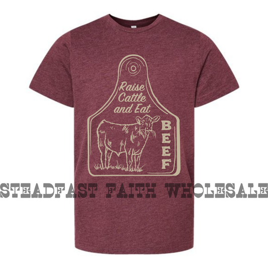 Raise Cattle & Eat Beef Ear Tag