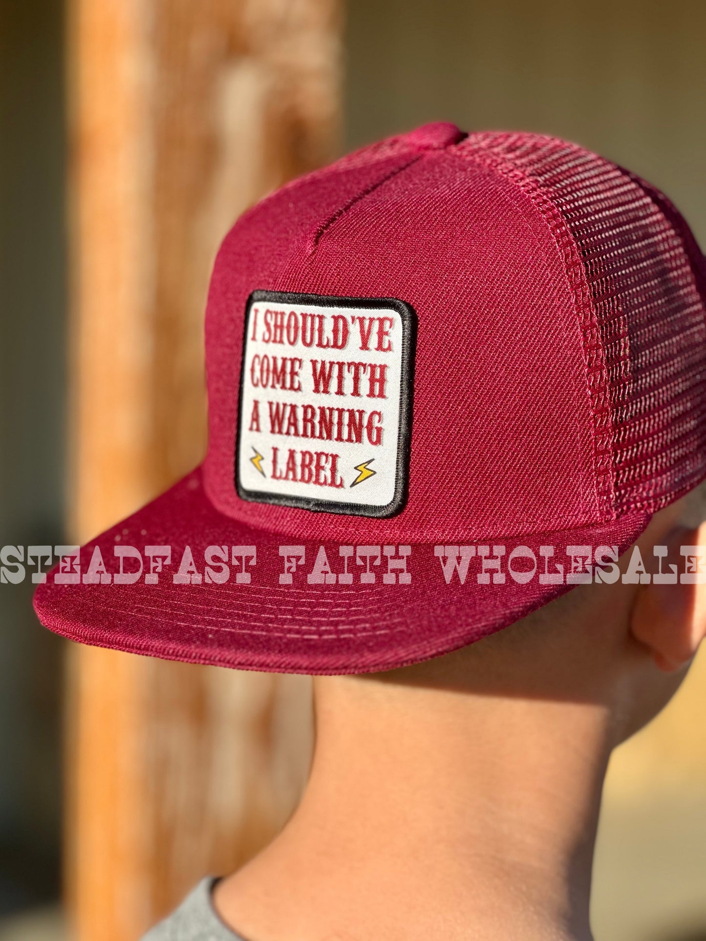 I Should've Come With A Warning Label Patch Cap