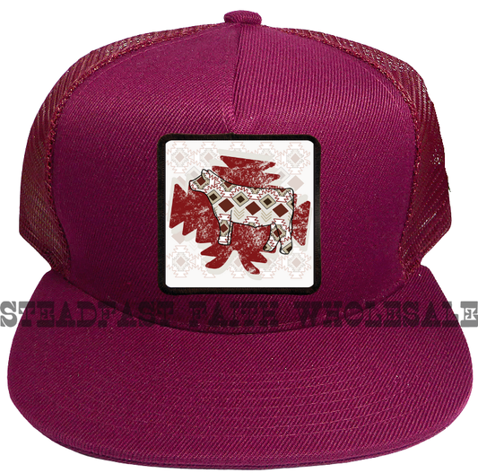 Stock Show Steer Patch Cap