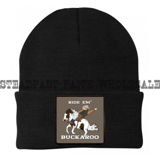 Ride Em Buckaroo Patch Beanie
