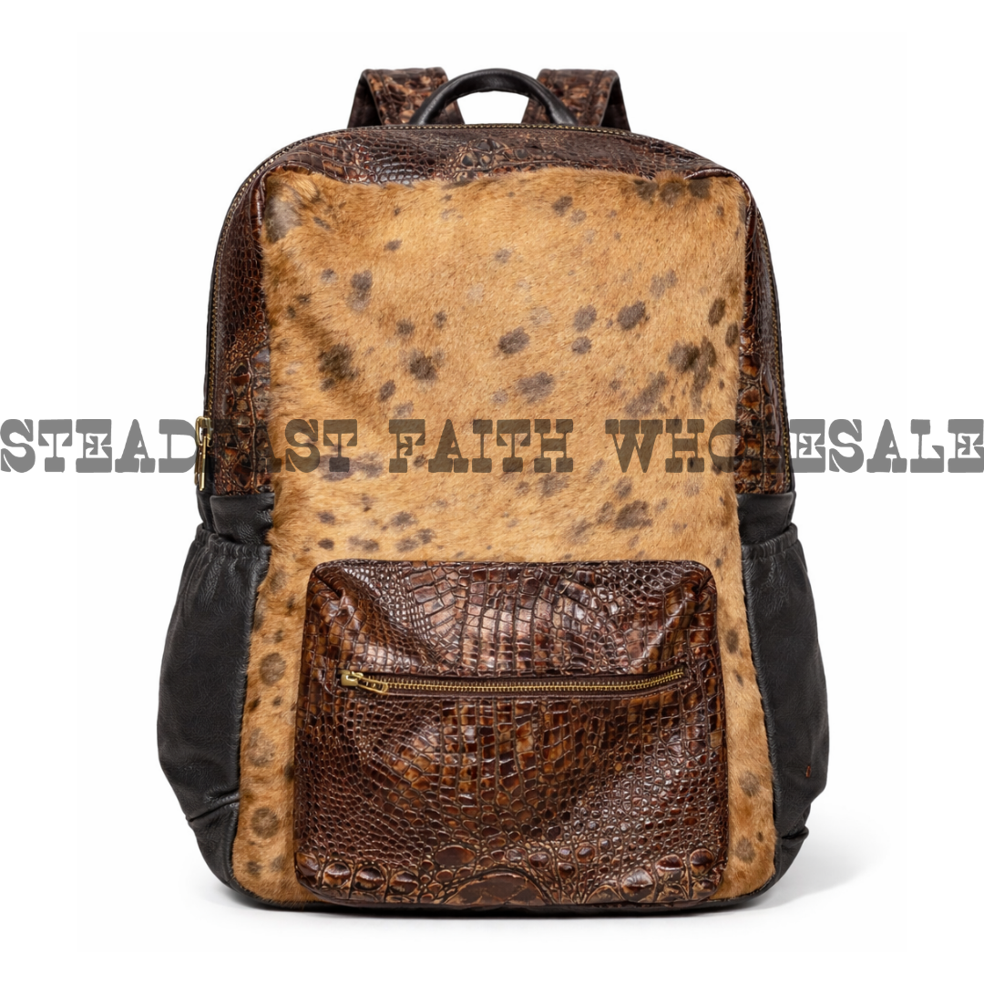 Genuine Leather & Cowhide Backpack