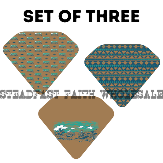 Ranchin' Drool Bib Set