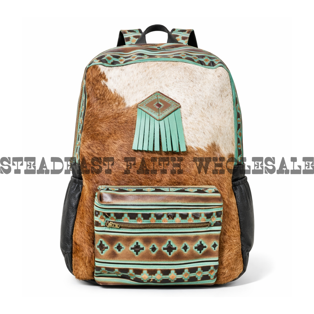 Genuine Leather & Cowhide Backpack