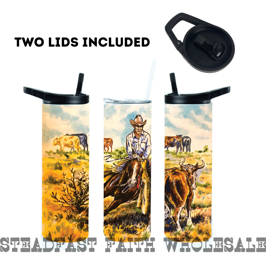 20 oz Stainless Steel Skinny Tumbler