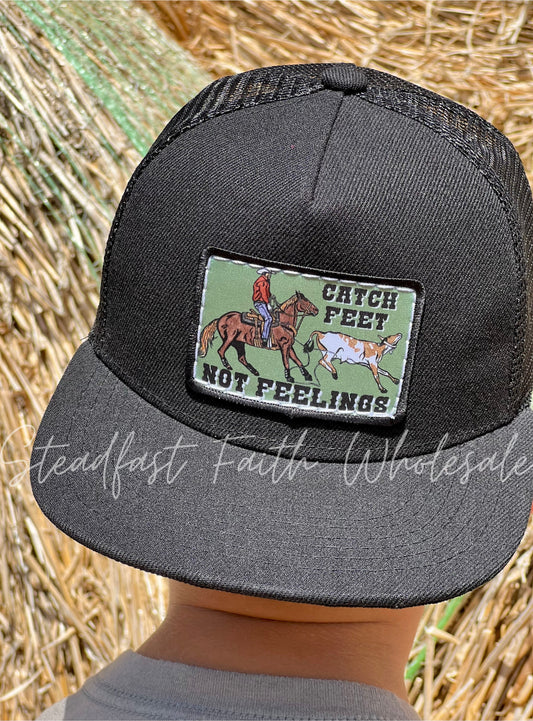 Catch Feet Not Feelings Patch Cap