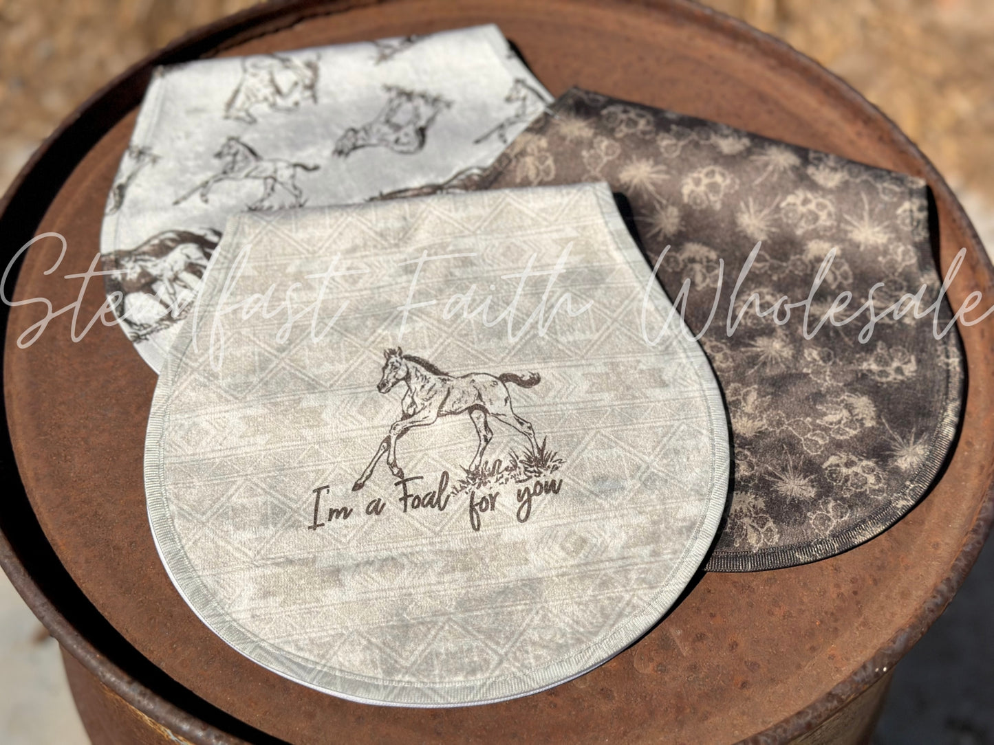 Foal For You Burp Rag Set