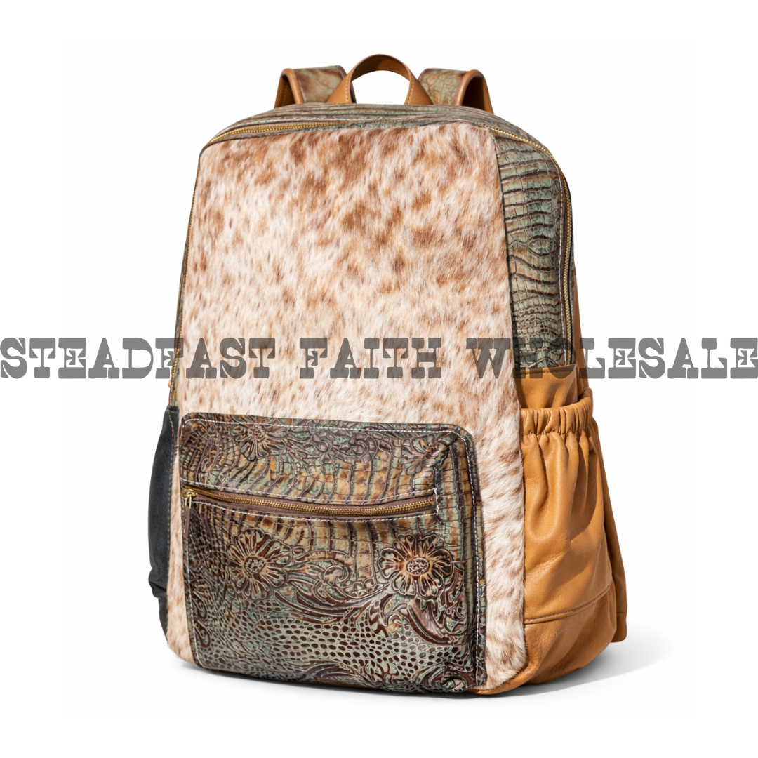 Genuine Leather & Cowhide Backpack
