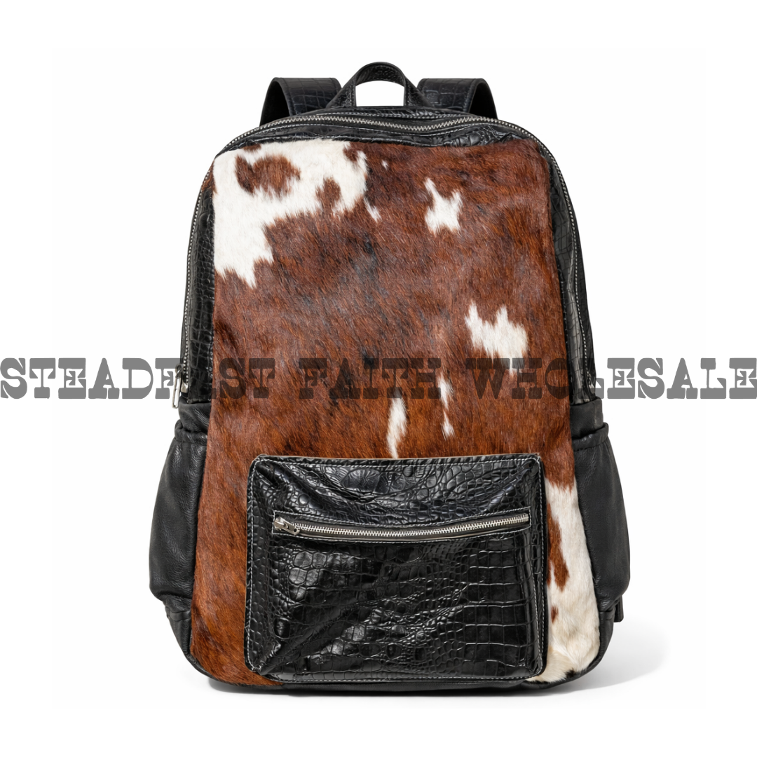 Genuine Leather & Cowhide Backpack