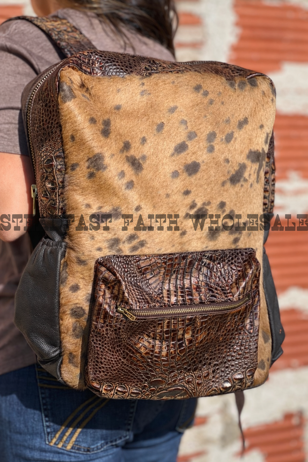 Genuine Leather & Cowhide Backpack