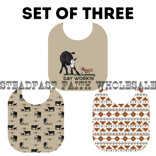 Day Workin' Bib Set