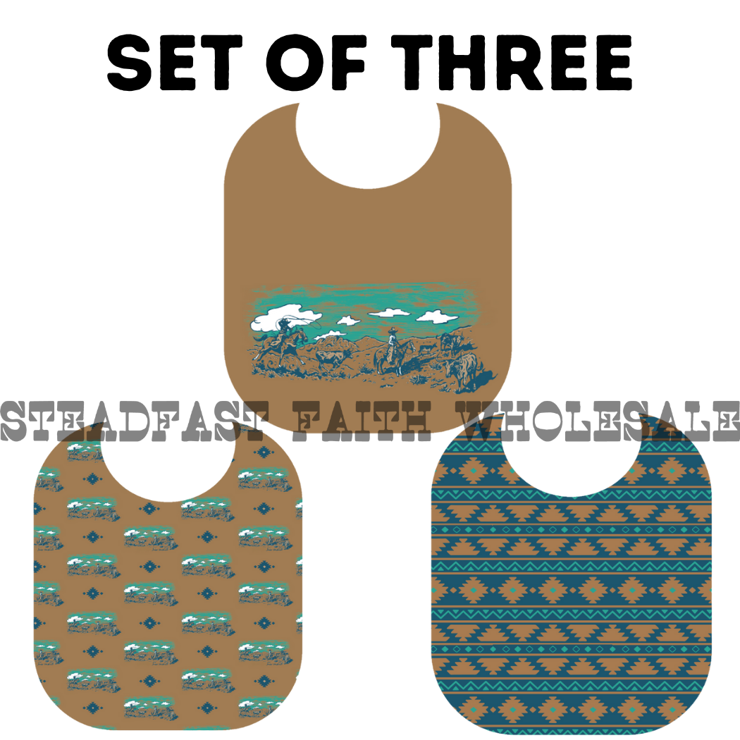 Ranchin' Bib Set